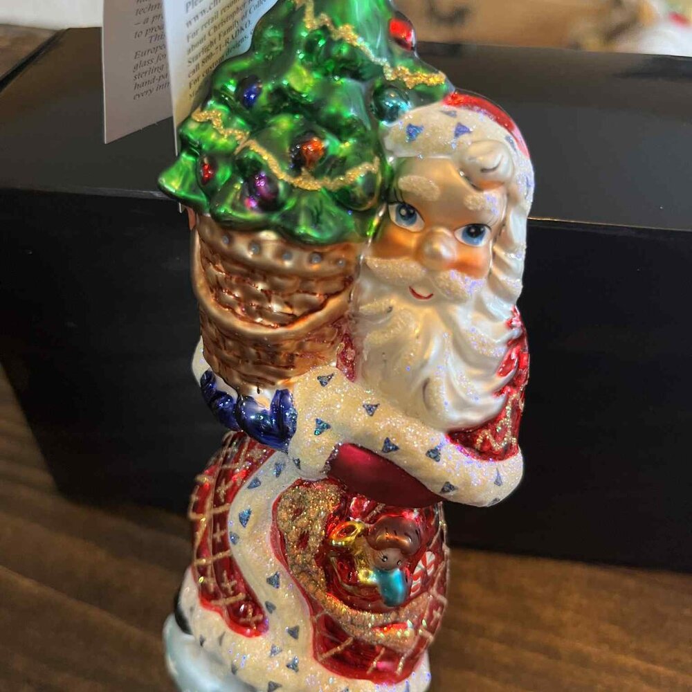 1991 LONGABERGER CHRISTOPHER RADKO KRISS KRINGLE ORNAMENT